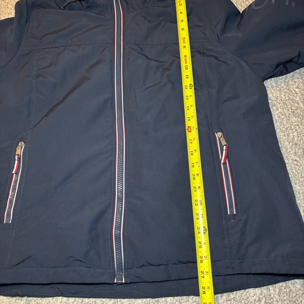 Tommy Hilfiger Women’s Stadium Jacket Navy Hooded XXL - Picture 12 of 13